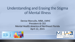 Understanding and Erasing the Stigma of Mental Illness