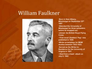 William Faulkner presentation