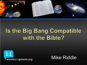 Is the big bang Biblical - Creation Training Initiative