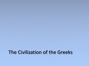 The Civilization of the Greeks - Loudoun County Public Schools
