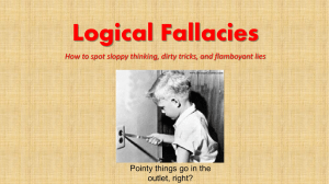 The Logical Fallacies PowerPoint