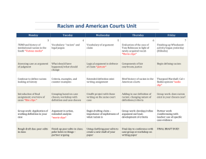 Racism and American Courts Unit