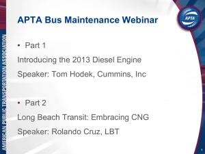 2013 APTA First bus maintenance webinar