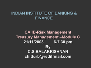 Module C - Treasury Management - Indian Institute of Banking