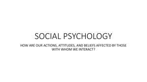 SOCIAL PSYCHOLOGY notes s15