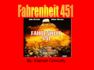 Fahrenheit 451 powerpoint