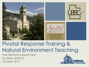 Pivotel Response Training and Natural Environment Training
