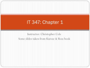 IT 347: Chapter 1