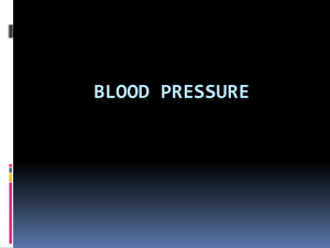 BLOOD PRESSURE PRACTICAL