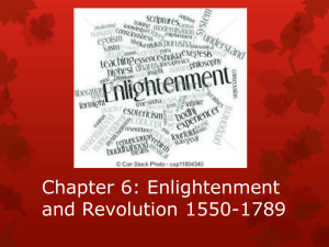 Chapter 6: Enlightenment and Revolution 1550-1789