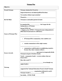 Essay on vietnam