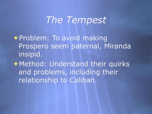 PowerPoint on The Tempest