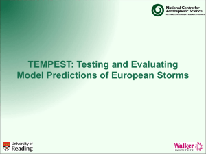 TEMPEST and Storm Risk Mitigation programme overview