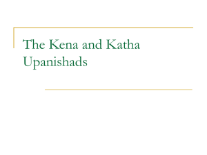 The Kena and Katha Upanishads