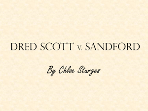 Dred Scott v Sanford