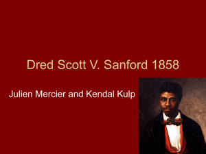 Dred Scott V. Sanford