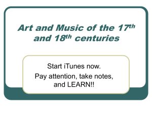 Art and Music of the 17th and 18th