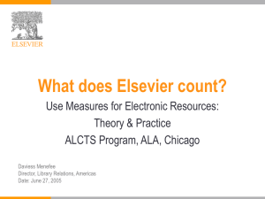 What does Elsevier count?