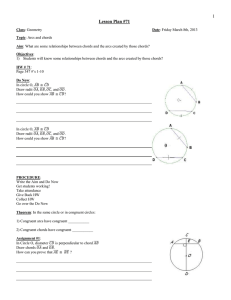 Geometry Fall 2011 Lesson 17 (S.A.S. Postulate)