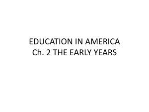 Education in America - People Server at UNCW