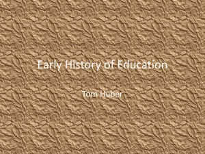 History of Education Presentation