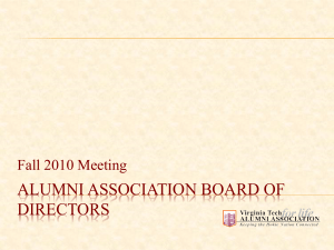 Alumni Association Board of Directors