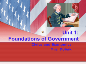 Unit 1: Foundations of Government