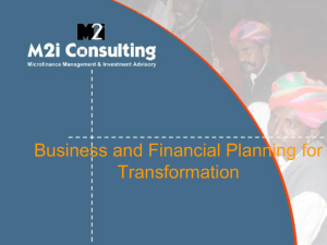 Business and Financial Planning for Transformation - Sa-Dhan