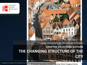 chapter 14: the changing structure of the city