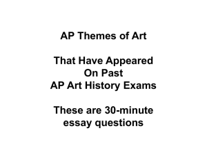 past ap exam 30-min essay questions