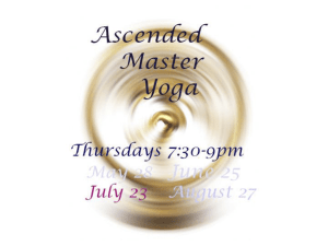 Week Three - Ascended Master Yoga