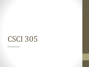 CSCI 305
