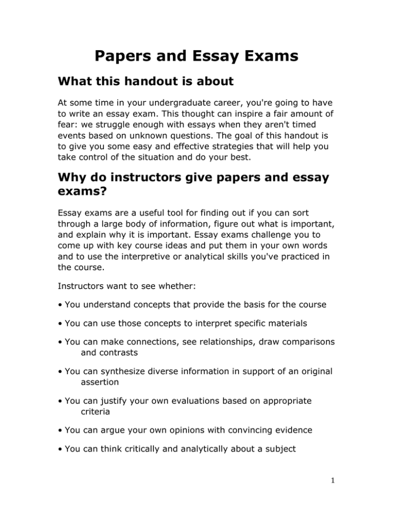 essay topics for board exams