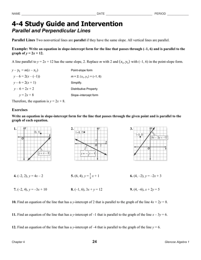 4 4 Study Guide And Intervention 4 4 Study Guide And Intervention