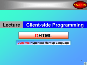 Dynamic HTML