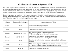 Chapter 4 problems are due by August 15, 2014