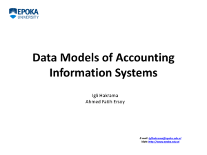 Data Models of Accounting Information Systems