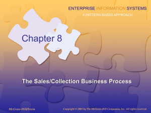 The Sales/Collection Business Process