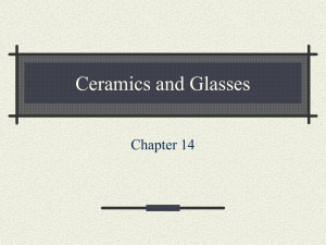 Ceramics and Glasses