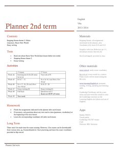 Planner 2nd term