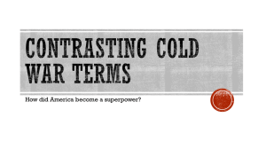 Contrasting Cold War Terms