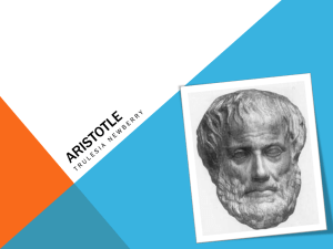 Aristotle - Gateway IB 2012
