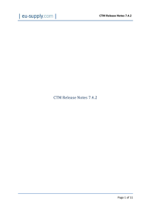 CTM Release Notes 7.4.2 - the eTenders procurement website