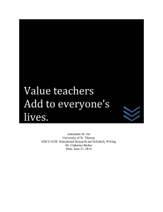 Value teachers Add to everyone*s lives.