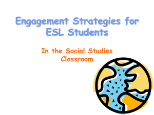 Engagement Strategies for ESL