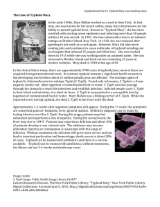 S3. Typhoid Mary-Teaching notes