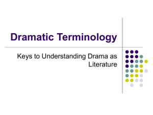 Dramatic Terminology