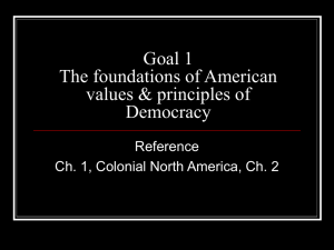 Goal 2 How our Constitution supports our principles