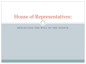 House of Representatives: