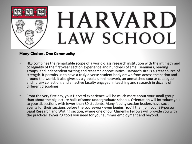 Research Opportunities at Harvard
